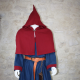 CAPUCHE MEDIEVALE Laine-Cachemire / Rouge