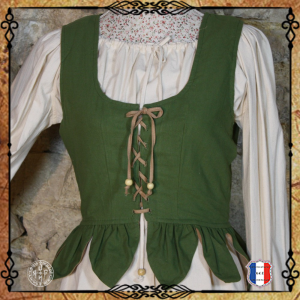 Bustier Pétale Coton Réversible / Vert Biscuit