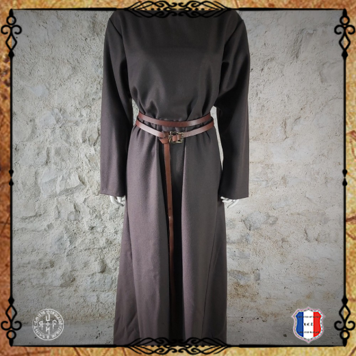 ROBE MEDIEVALE Laine-Fine/Gris