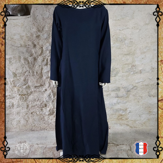 ROBE MEDIEVALE Lin / Bleu marine