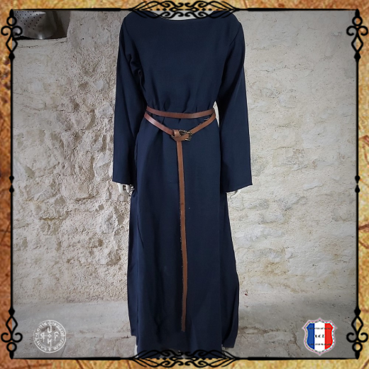 ROBE MEDIEVALE Lin / Bleu marine