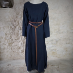 Robe Médiévale Lin / Bleu marine