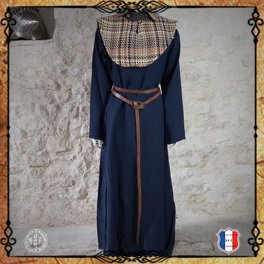 ROBE MEDIEVALE Lin / Bleu marine