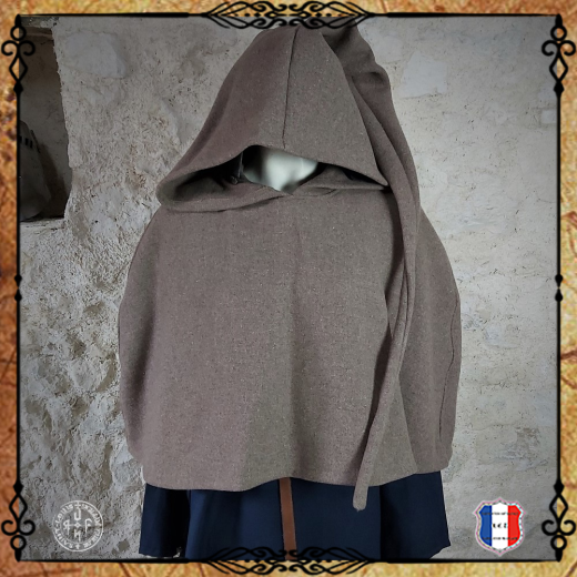 CAPUCHE ELFIQUE Laine / Taupe