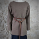 CHEMISIER MEDIEVAL 100% Laine / Taupe