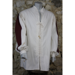 Arbogast Coton 120 Ecru/Bordeaux