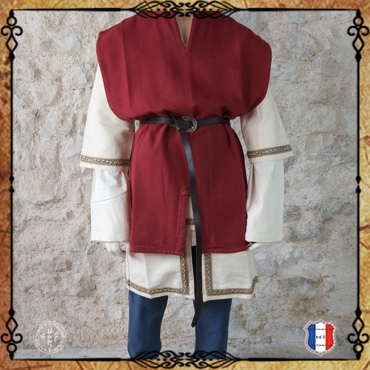 TABARD OUVERT 100% Coton / Rouge