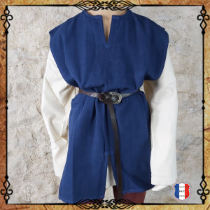 TABARD OUVERT 100% Coton / Bleu