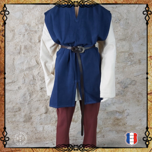 TABARD OUVERT 100% Coton / Bleu