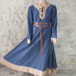 Robe Viking Coton 120/Bleu-Biscuit