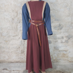 Arween Surcoat Cotton 120/Bordeaux-Biscuit