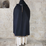 Medieval Capeline Water repellent Wool / Black