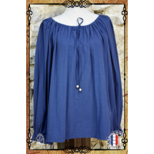 Carole Blouse Cotton 120 / Blue