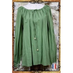 CHEMISIER CAROLE 100% Coton / Vert