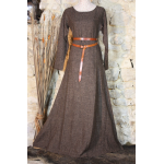 Robe Médiévale Laine-Fine/Marron chiné