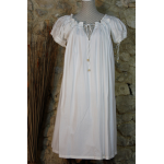 Gladys Dress Coton 120 / White