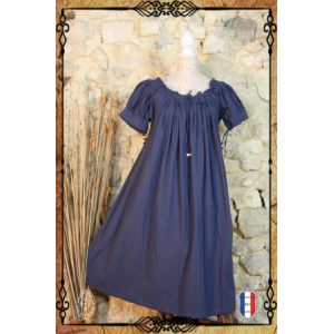 Gladys Dress Coton 120 / Blue