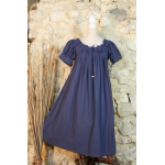 Robe Gladys coton 120/Bleu