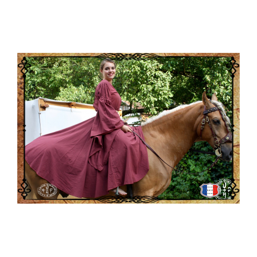 ROBE EOWYN 100% Coton/Bordeaux