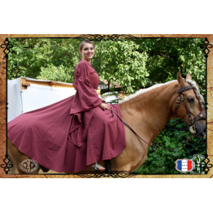 ROBE EOWYN 100% Coton/Bordeaux