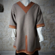 CHEMISE KRAGELUND GALON Laine Epaisse / Taupe