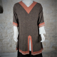 CHEMISE KRAGELUND GALON Laine Fine / Petit carreaux Marron