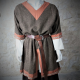 CHEMISE KRAGELUND GALON Laine Fine / Petit carreaux Marron