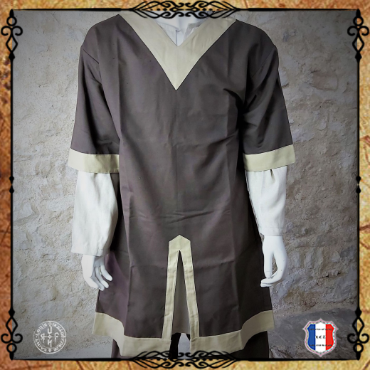 CHEMISE KRAGELUND Lin / Marron col biscuit