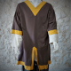 CHEMISE KRAGELUND Lin / Marron col jaune