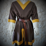 Chemise Kragelund Lin / Marron col jaune