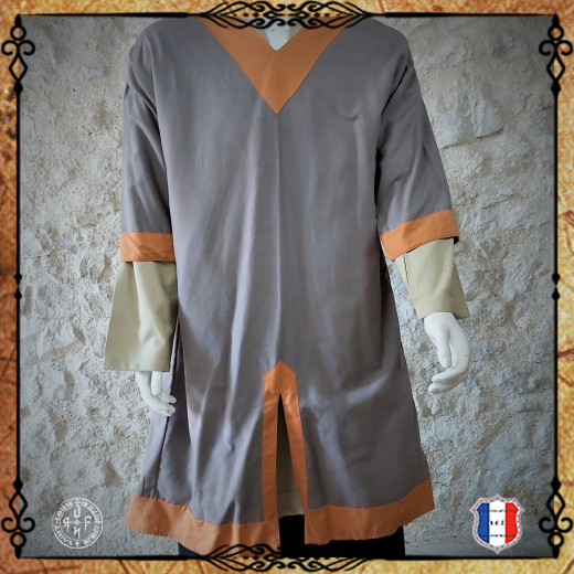 CHEMISE KRAGELUND Lin / Gris col orange