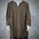 CHEMISE NORMANDE Laine / Petits carreaux Marron