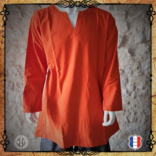 CHEMISE VIKING Coton / Orange