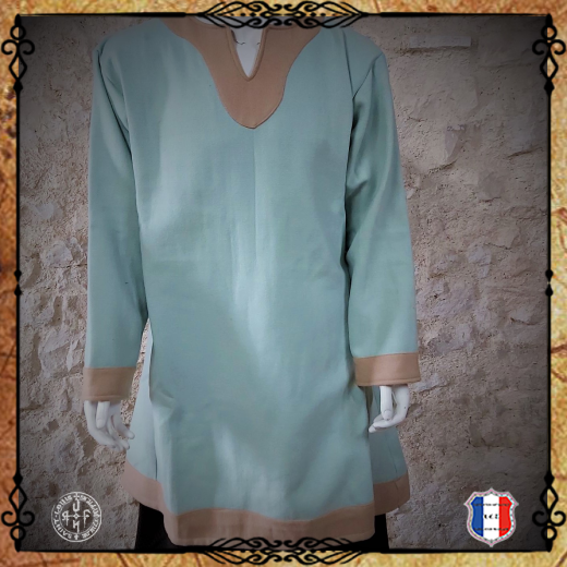 CHEMISE VIKING Laine Epaisse / Turquoise