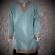 CHEMISE VIKING Laine Epaisse / Turquoise