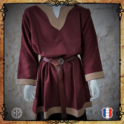 CHEMISE VIKING Laine / Bordeaux