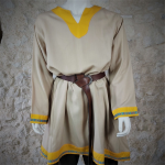 Chemise Viking Galon Lin / Ecru col jaune