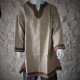 CHEMISE VIKING GALON Lin / Sable col marron