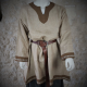 CHEMISE VIKING GALON Lin / Sable col marron