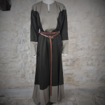 Lorna Viking Dress Emerised-Cotton / Brown