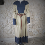 Lorna Viking Dress Linen / Biscuit