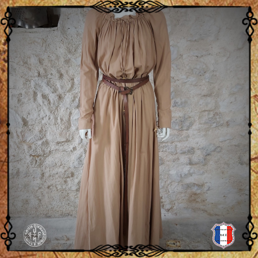 ROBE MELISSANDRE 100%coton/Biscuit