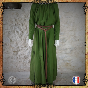 Robe Mélissandre coton 120/Vert