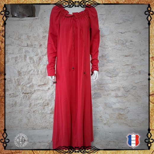 ROBE MELISSANDRE 100%coton/Rouge