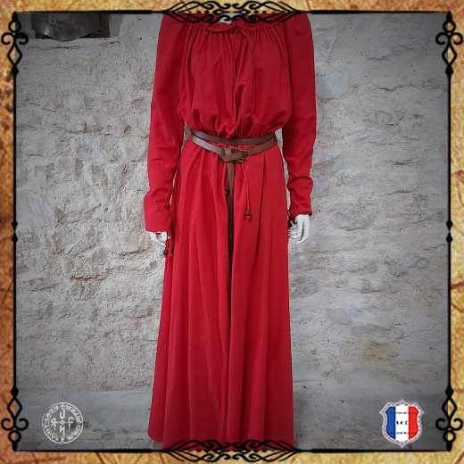 ROBE MELISSANDRE 100%coton/Rouge