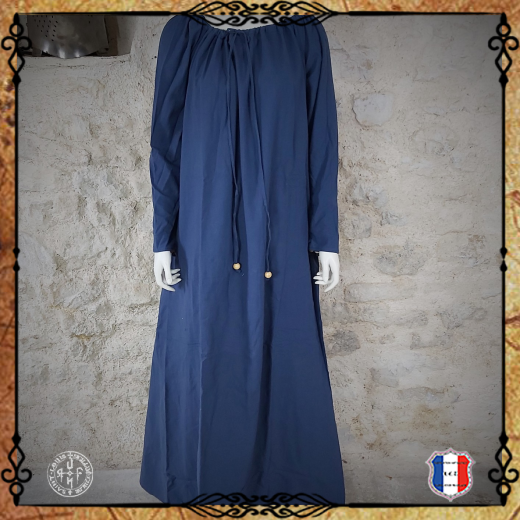 ROBE MELISSANDRE 100%coton/Bleu