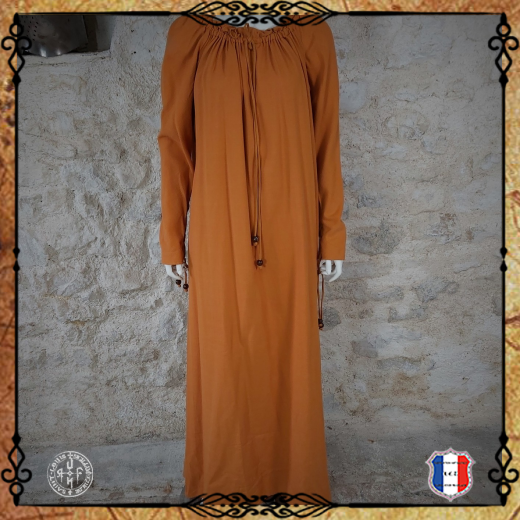 ROBE MELISSANDRE 100%coton/Moutarde