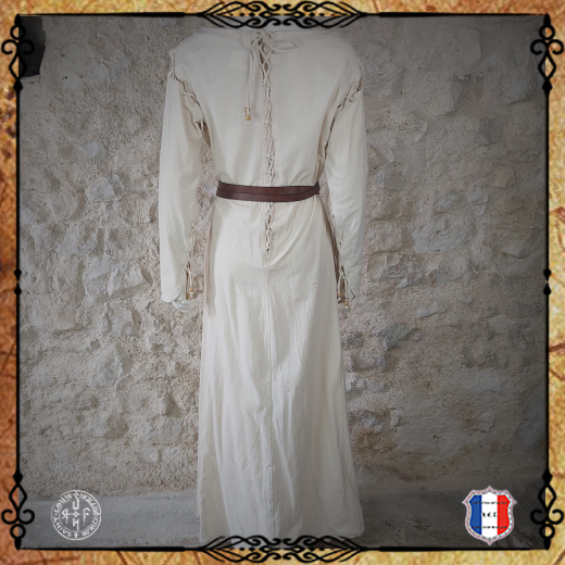 ROBE GUENIEVRE 100%coton/Ecru