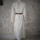 ROBE GUENIEVRE 100%coton/Ecru