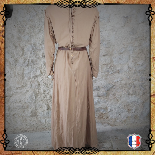 ROBE GUENIEVRE 100%coton/Biscuit